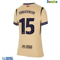 Barcelona Andreas Christensen #15 Gostujuci Dres za Ženska 2025-26 Kratak Rukav